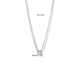 Luxueuze Zirkonia Hanger met Anker Collier