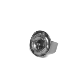 Metalen Decoratie Ring met Gunmetal Coating van BIBA