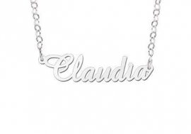 Naamketting Claudia van Zilver als Kerstcadeau