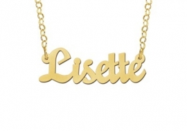 Names4ever Lisette Stijl Gouden Naamketting