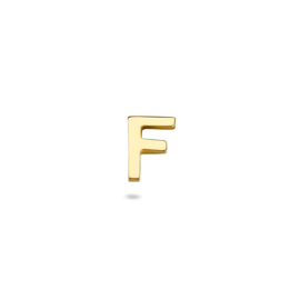 14K Gouden Oorknop Letter F