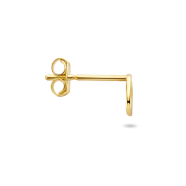 14K Gouden Oorknop Letter Q