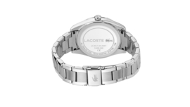 Lacoste Parisienne Zilverkleurig Dames Horloge met Roségoudkleurige Rand