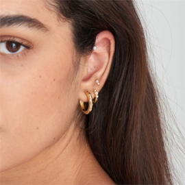 Ania Haie | Goudkleurige Rising Star Single Earring met Opaal