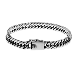 Zilveren Robuuste Schakelarmband voor Heren oxi Gourmet 7 mm 18 cm