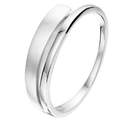 Ring met Rechthoekige Afsplitsing en Rhodium