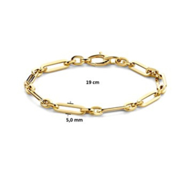 Gouden Armband Anker 5,0 mm 19 cm