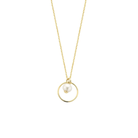 14k Geelgouden Collier Parel Rondje 0,9 mm 41 - 43 - 45 cm