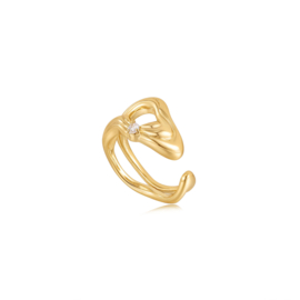 Ania Haie Gold Twisted Ring Verstelbaar 50 - 58 | AH R050-02G