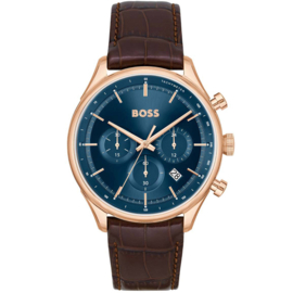 BOSS GREGOR Lederen Herenhorloge HB1514050