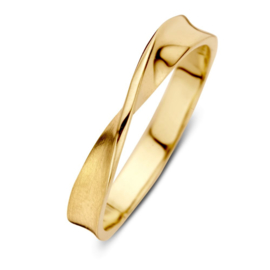 Excellent Jewelry Geelgouden Gedraaide Ring