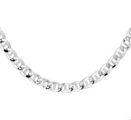 Luxueus Anker Collier van Gerhodineerd Zilver