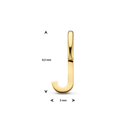 14K Geelgouden Hanger met Letter J