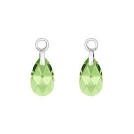 MY iMenso Peridot Pera 16mm Creoli Hangers van Zilver