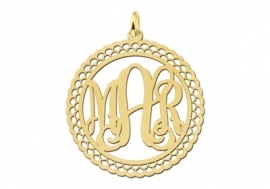 Names4ever Monogram met Sierrand Hanger van Goud GMH007