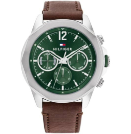 Tommy Hilfiger Horloge LARS - Ø46 - BRUIN TH1792064