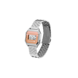Lacoste Zilverkleurig Berlin Horloge met Digitale Tijdweergave