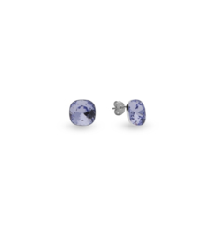 Oorbellen van Spark Jewelry met Provence Lavender Glaskristal