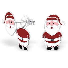 Kerstman Ear Jackets Oorbellen van Zilver