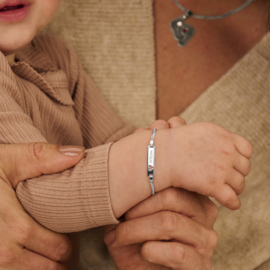 Kerst Baby | Baby Graveer Armbandje van Zilver | Lengte 13+2 cm