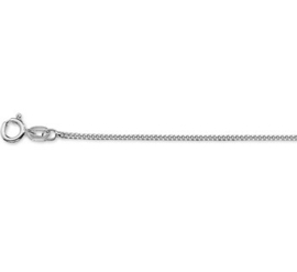 Witgouden Collier Gourmet 1,0 mm | Lengte 41 - 43 - 45 cm