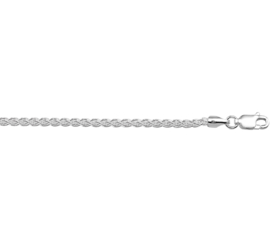 Vossestaart Collier van Zilver | Dikte: 1,7mm Lengte: 42cm