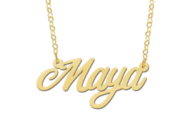 Names4ever 14K Geelgouden Naamketting Maya