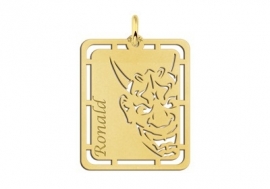 Hannya Masker Gouden Naamhanger Names4ever GNH49