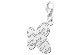 Names4ever Charm Vlinderbedel met Naampatroon ZNB23