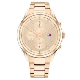 Tommy Hilfiger Roségoudkleurig Dames Horloge met Schakelband