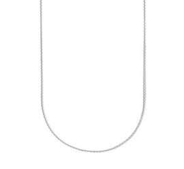 Zilveren Collier Anker gediamanteerd 1,1 mm 42 cm