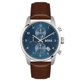 BOSS SKYMASTER Bruin Lederen Herenhorloge HB1513940