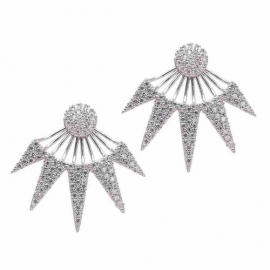 Queen Jewelry Keira Ear Jackets in écht zilver