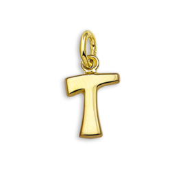 Gouden Letter Bedel Hanger – T
