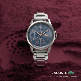 Lacoste Zilverkleurig Florence Horloge met Schakelband