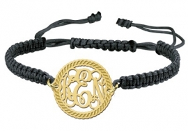 Gouden Motion Monogram Armband GNA08 > Names4ever