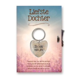 Gelukshart Cadeaukaart - Liefste Dochter