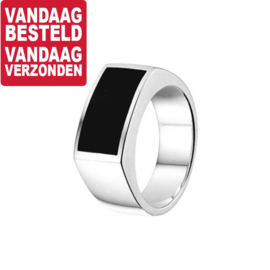 Ring met Onyx Steen / maat 20