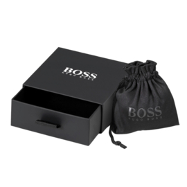 BOSS GALEN Lederen Armband Donkerbruin 19 cm | Graveren Mogelijk!