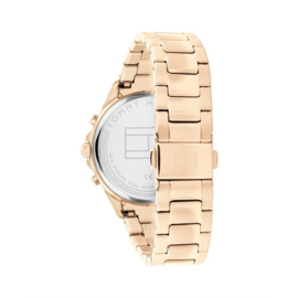 Tommy Hilfiger Roségoudkleurig Dames Horloge met Schakelband