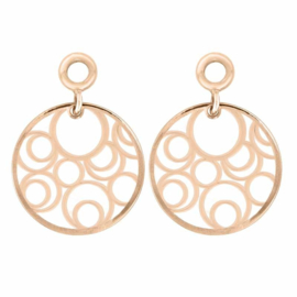 Roségoudkleurige Creoli Hangers met Fantasy Circles van MY iMenso