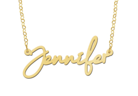 Names4ever Gouden Jennifer Naamketting GNK64