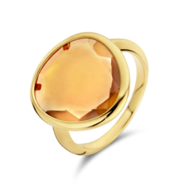 Gouden Ring met Citrien 5.70ct