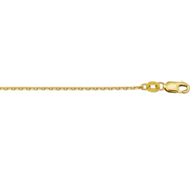 Collier met anker schakel / Geslepen | Dikte: 1,3mm Lengte: 60cm