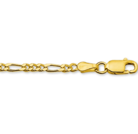 Gouden Collier Figaro 2,7 mm | Lengte 42 cm