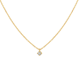 Gouden Collier diamant 0.10ct H SI 41 - 43 - 45cm