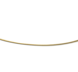 Slank Rond Gouden Omega Collier | Dikte: 1,1mm Lengte: 42cm