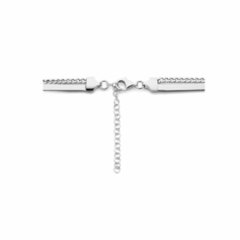 Zilveren Gerhodineerde Multi-collier 3,5 mm 42 + 3 cm