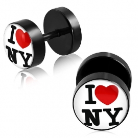 I Love NY Piercing Oorbellen