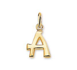 Gouden Letter Bedel Hanger – A